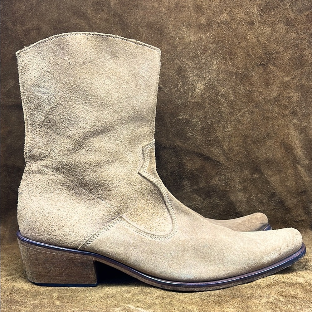 Kenneth Cole Natural Suede Tone Western Boors